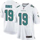 Nike Men & Women & Youth Dolphins #19 Binns White Team Color Game Jersey,baseball caps,new era cap wholesale,wholesale hats